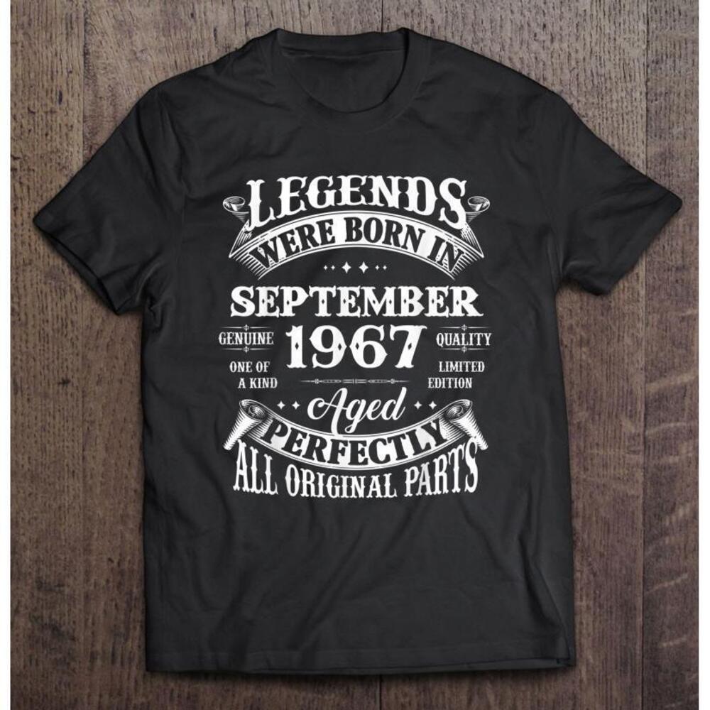 Birthday Gift Legends Born In September 1967 Tshirt
